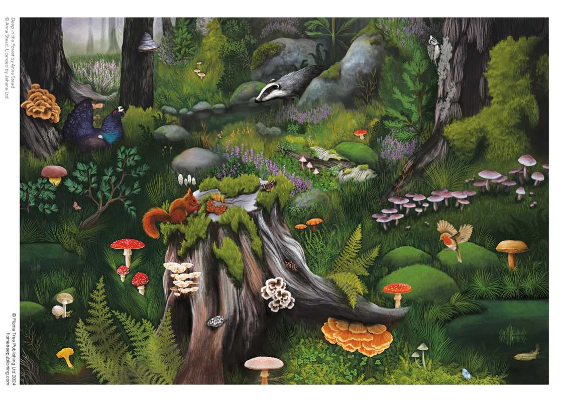 Adult Sustainable Jigsaw Puzzle - Deep in the Forest by Anna Stead - Perrymans Books & Gifts