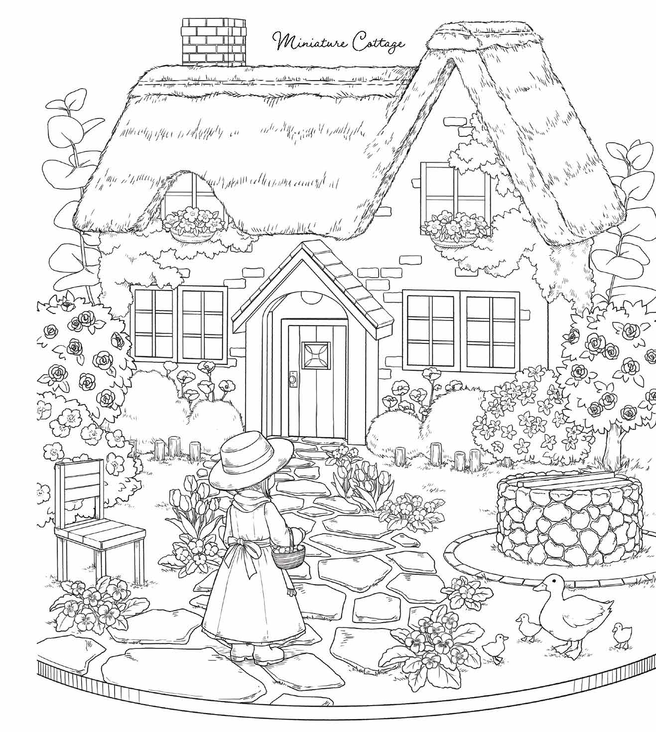 Antique Dollhouse Coloring - Yumiko Tezuka - Perrymans Books & Gifts