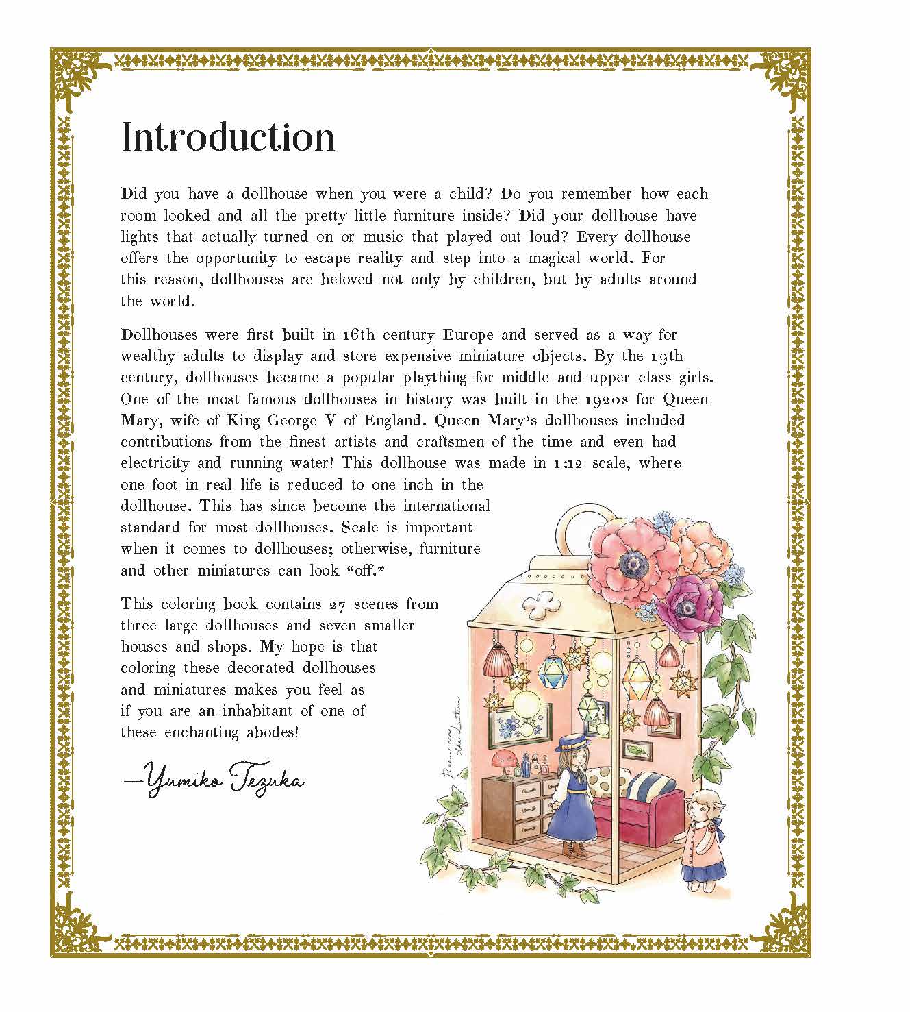 Antique Dollhouse Coloring - Yumiko Tezuka - Perrymans Books & Gifts