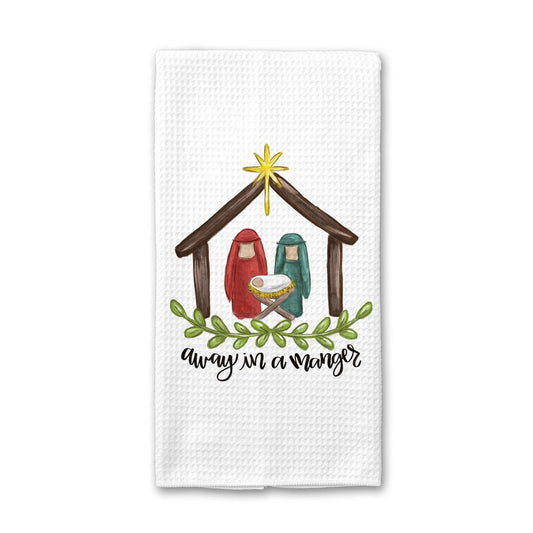"Away In Manger" Christmas Kitchen Towel - Perrymans Books & Gifts