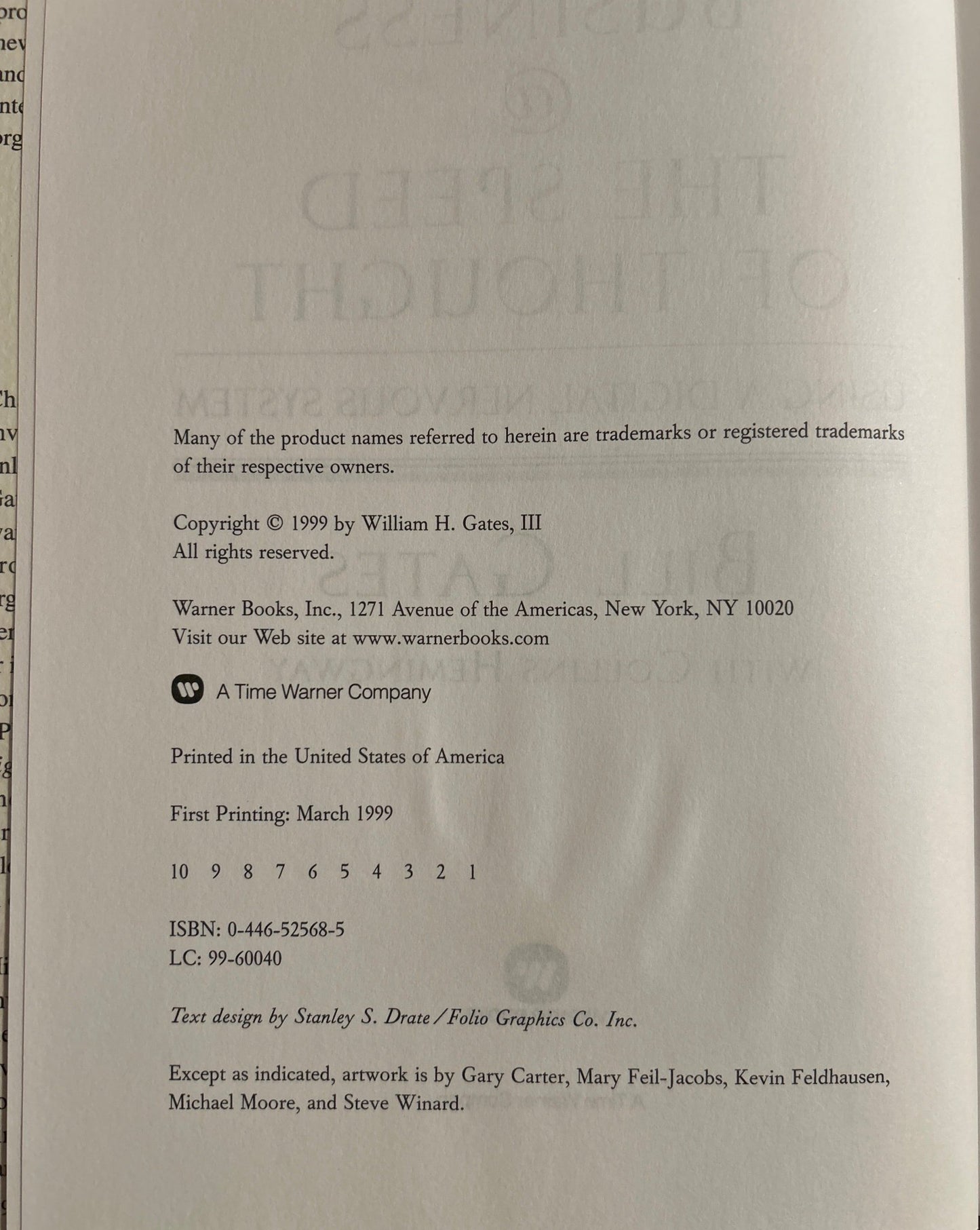 Bill Gates - Business @ The Speed Of Thought - Perrymans Books & Gifts