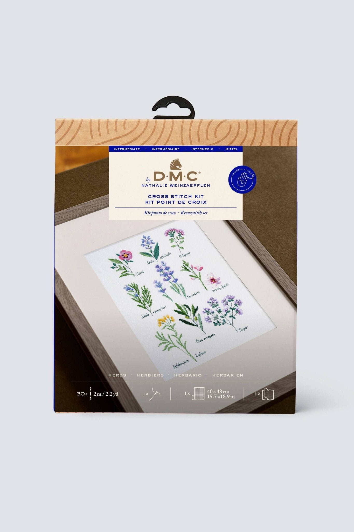 Delightful Herbaceous Cross Stitch Kit - Perrymans Books & Gifts