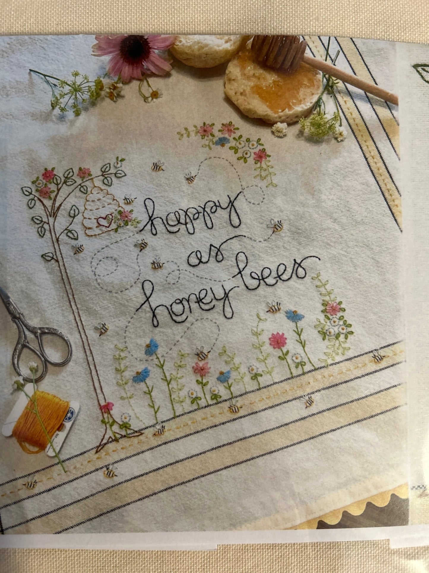 Embroidery Kit - Life Well Lived Dishtowels - Perrymans Books & Gifts