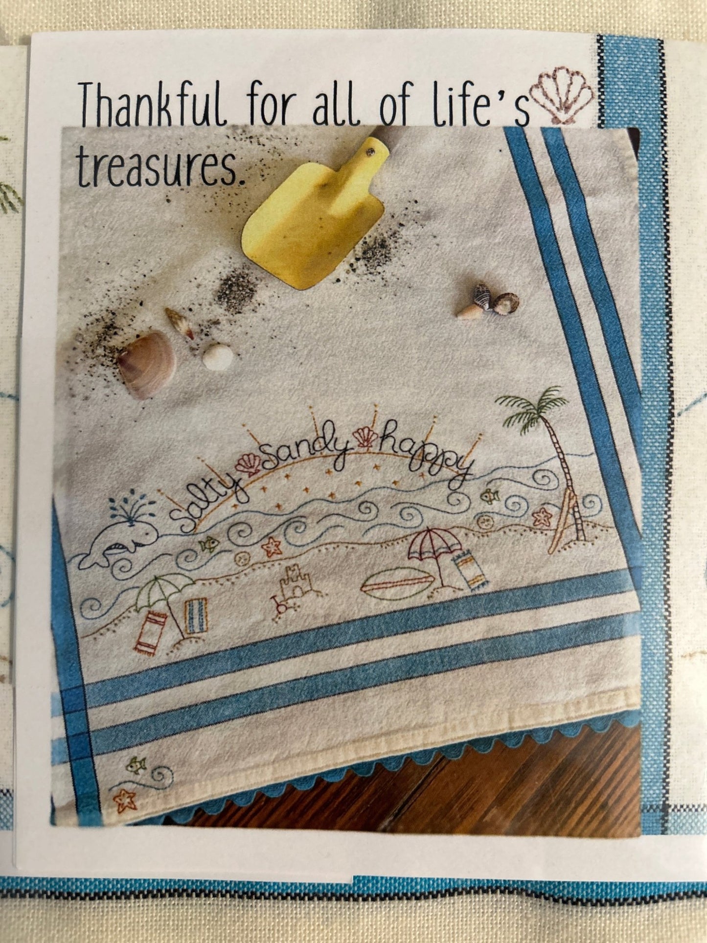 Embroidery Kit - Life Well Lived Dishtowels - Perrymans Books & Gifts