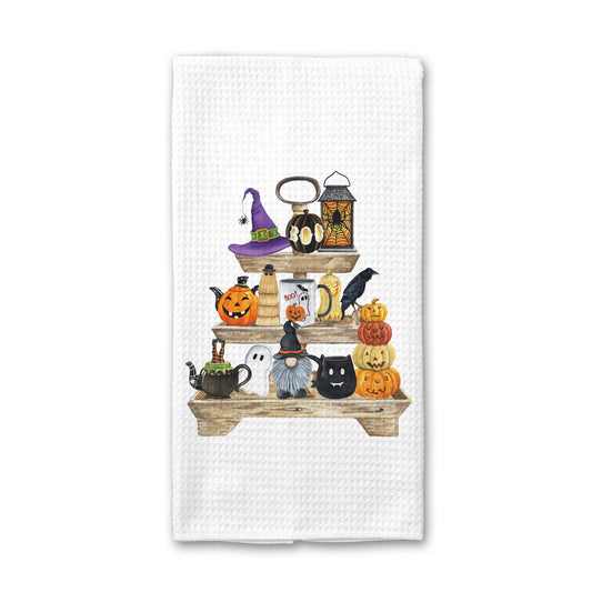 Halloween Gnome Tiered Tray Kitchen Towel - Perrymans Books & Gifts