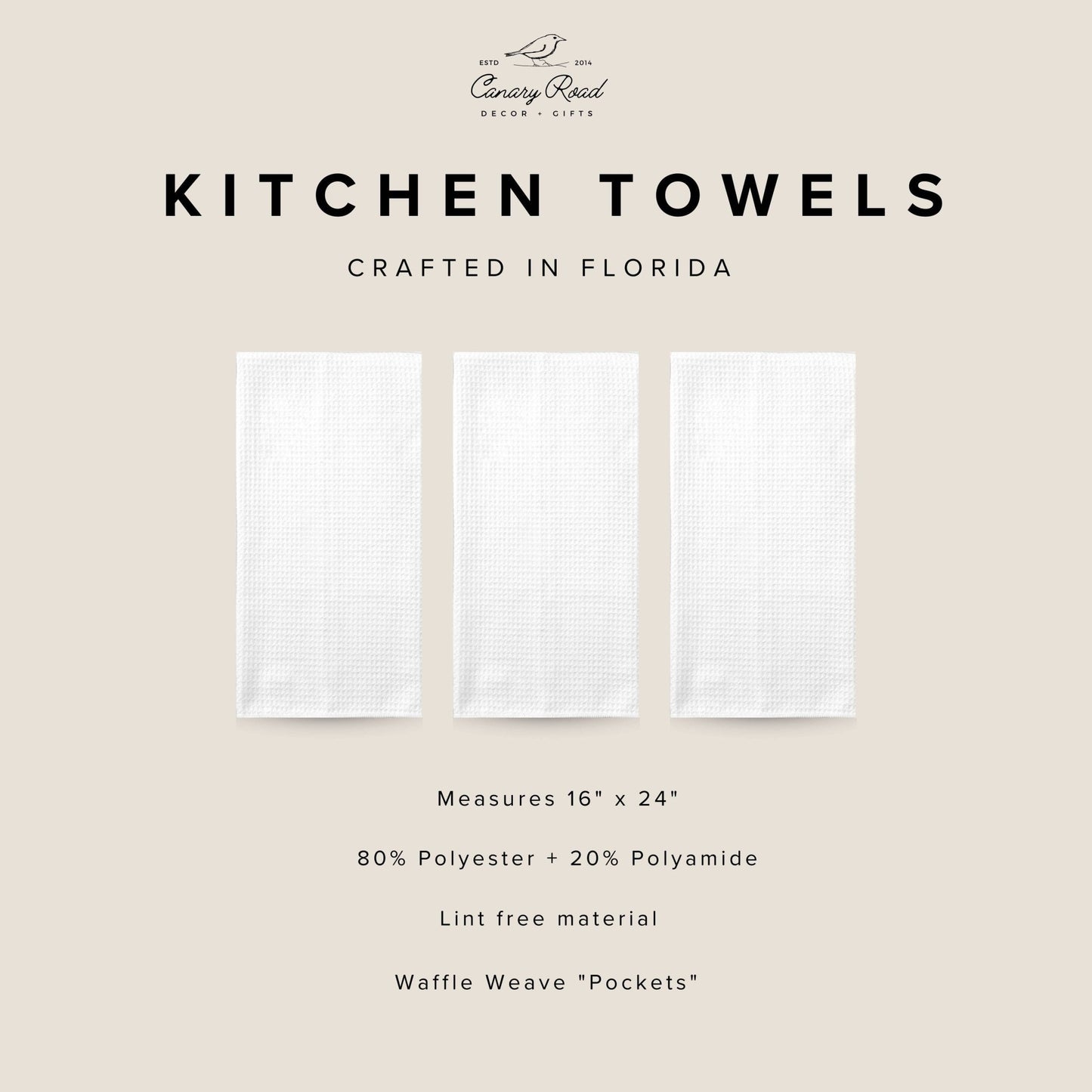 Lemons with Gingham Wreath Kitchen Towel - Perrymans Books & Gifts
