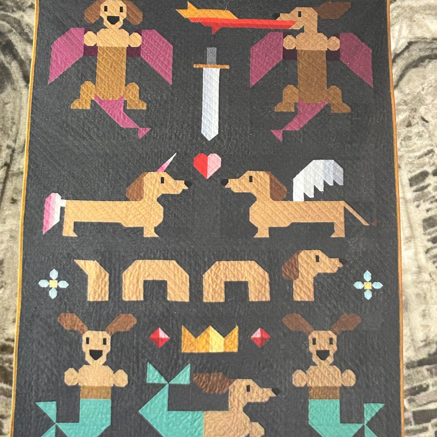 Quilt Pattern - Mythical Wieners by Art East Quilting Co - Perrymans Books & Gifts