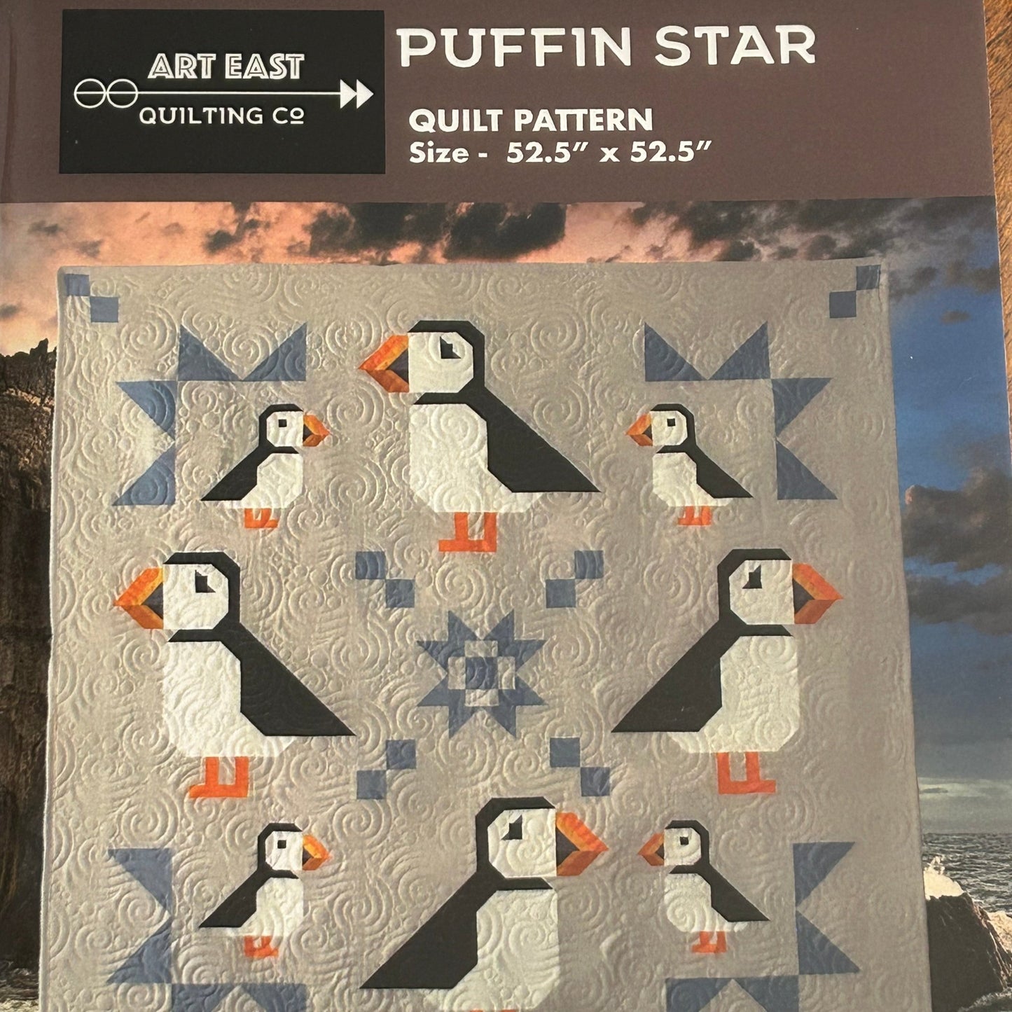Quilt Pattern - Puffin Star by Art East Quilting Co - Perrymans Books & Gifts