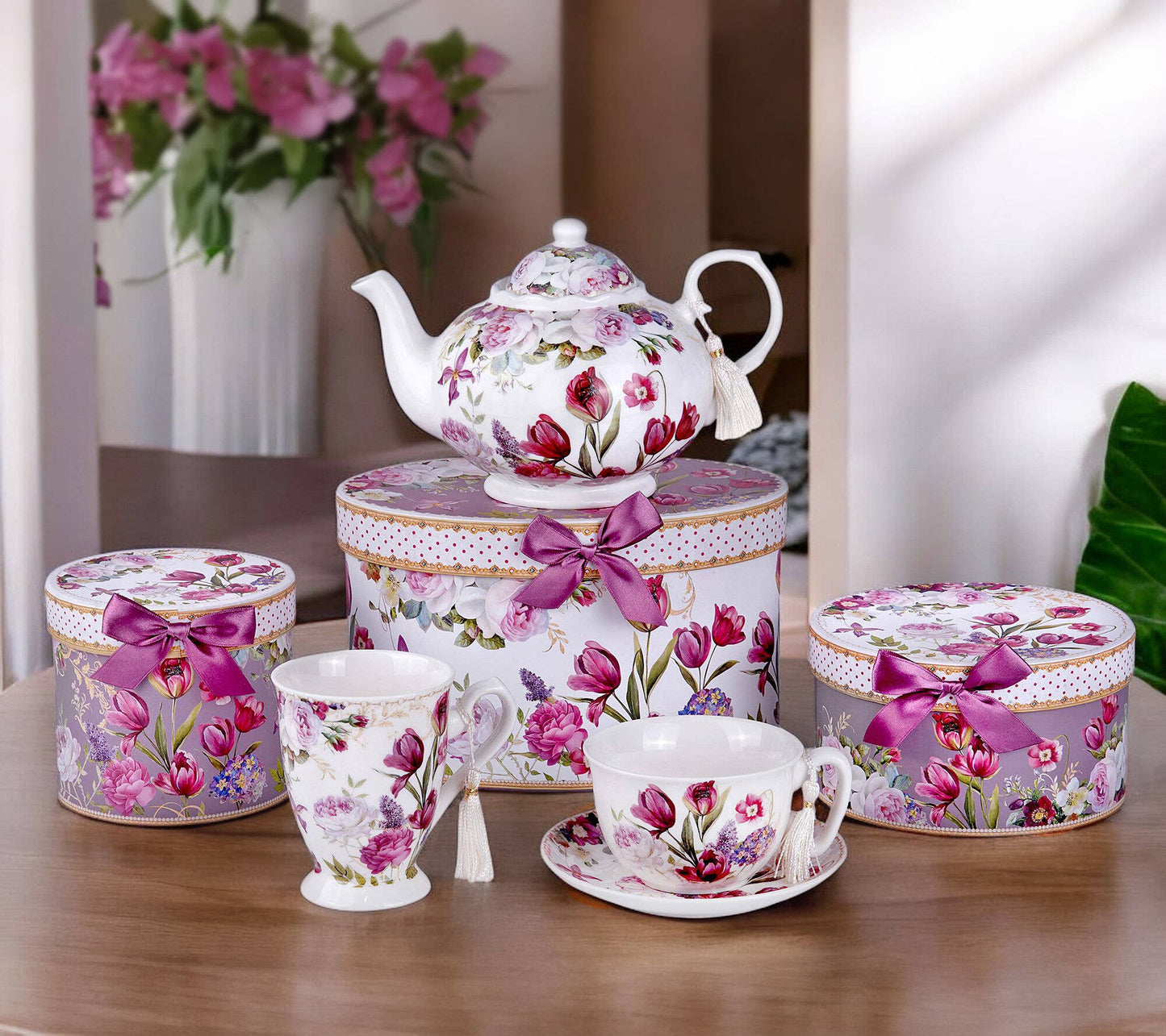 Tulip Tea/Coffee Tall Mug in Gift Box - Perrymans Books & Gifts