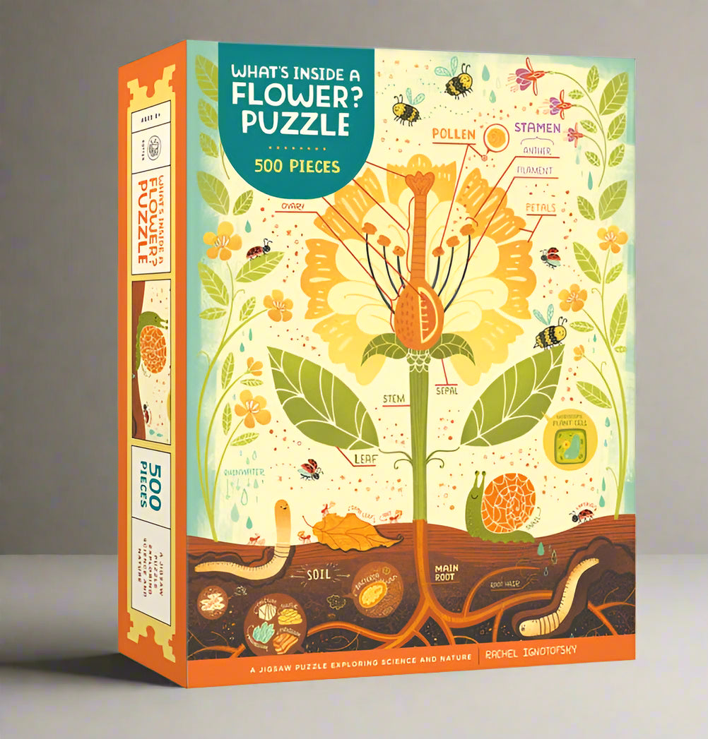 What's Inside A Flower Puzzle - Art Inspired - Rachel Ignotofsky - Perrymans Books & Gifts
