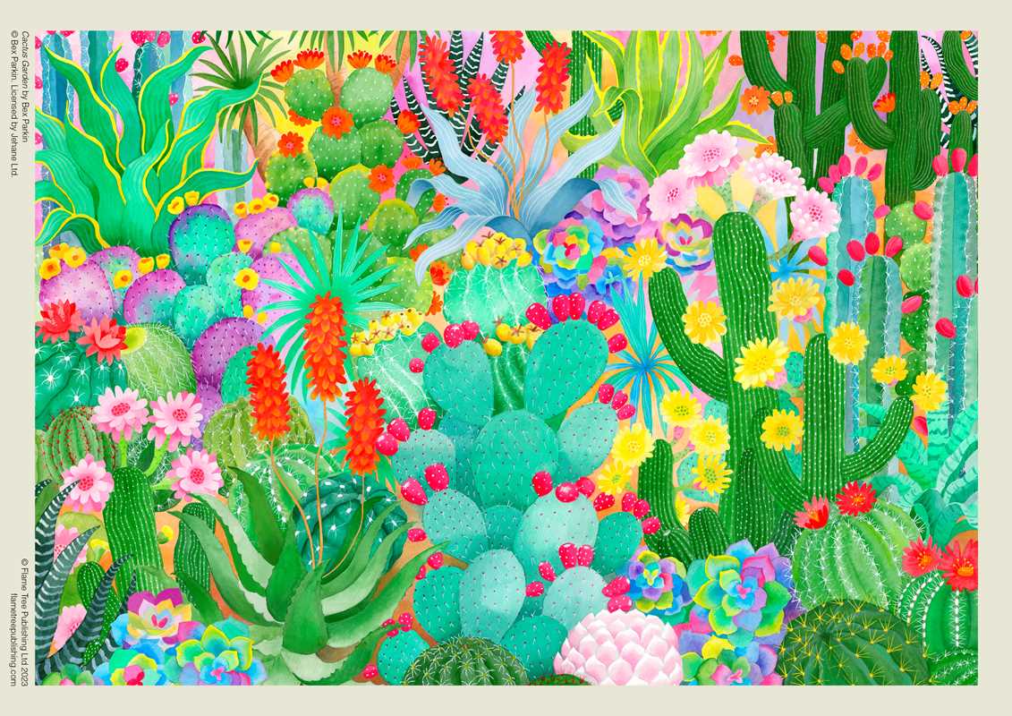1000 Piece Puzzle - Cactus Garden by Bex Parkin - Perrymans Books & Gifts