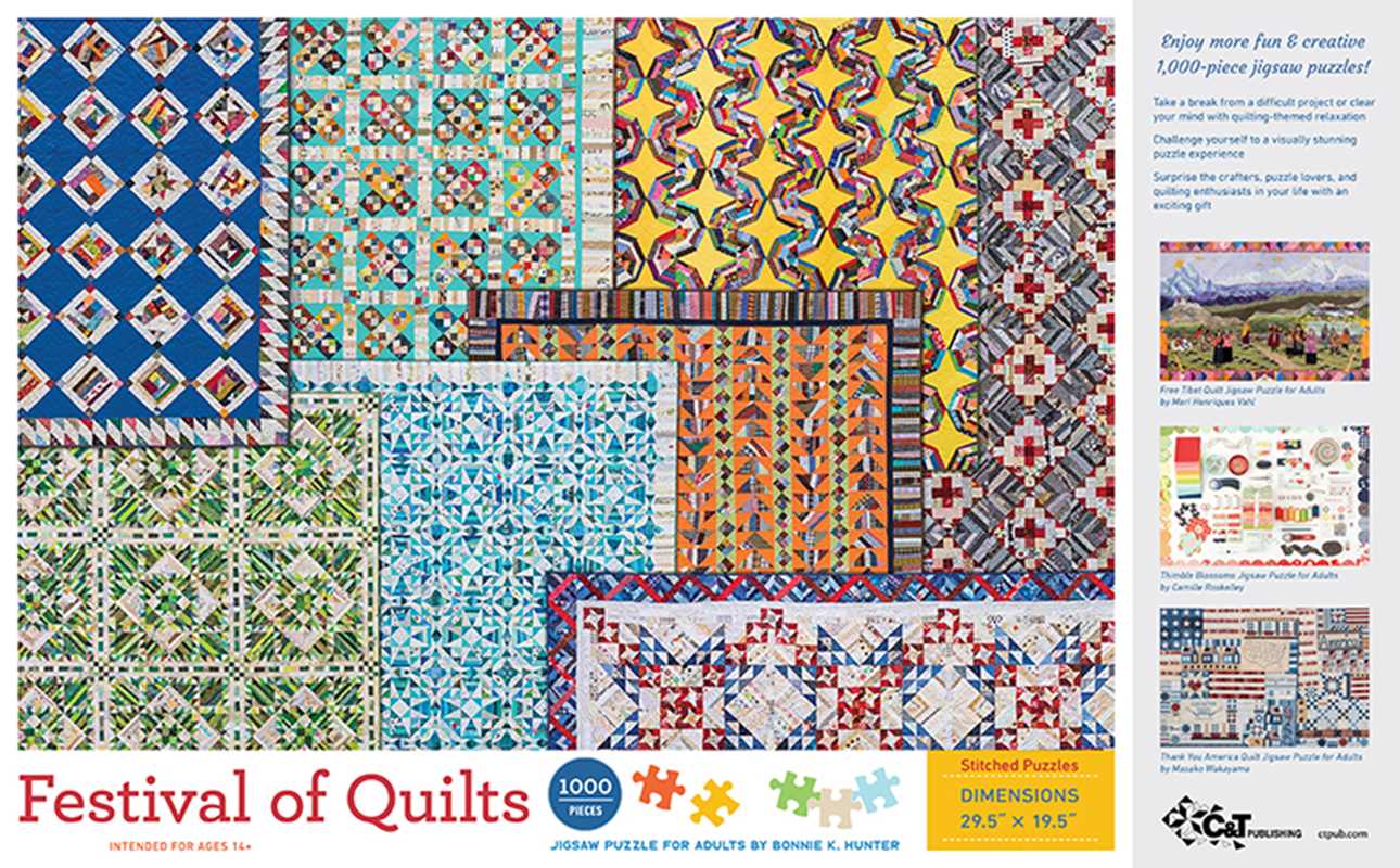 1000 Piece Puzzle - Festival of Quilts by Bonnie K. Hunter - Perrymans Books & Gifts