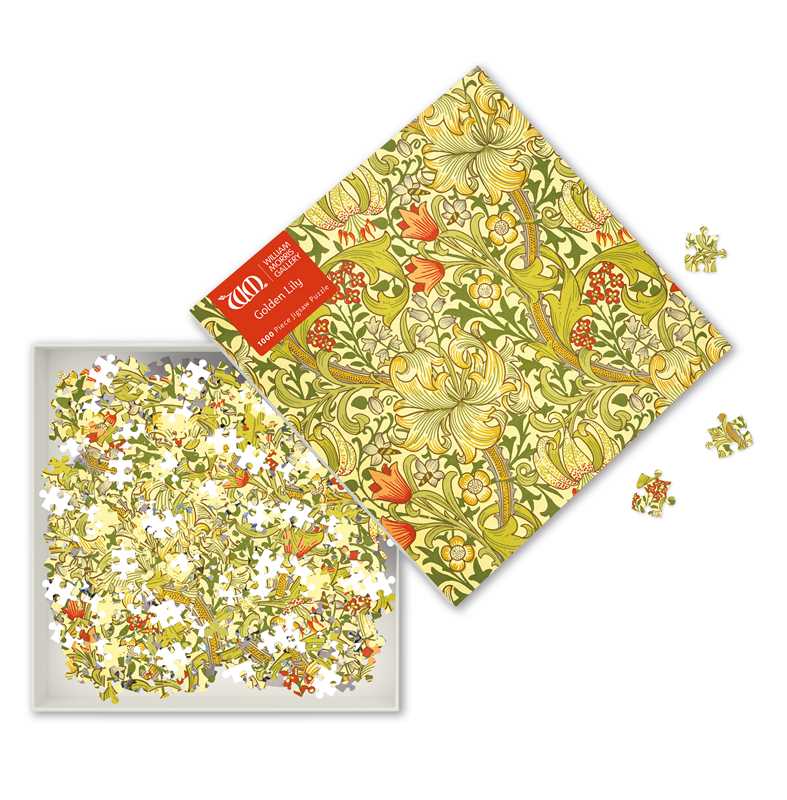 1000 Piece Puzzle - Golden Lily by William Morris Gallery - Perrymans Books & Gifts