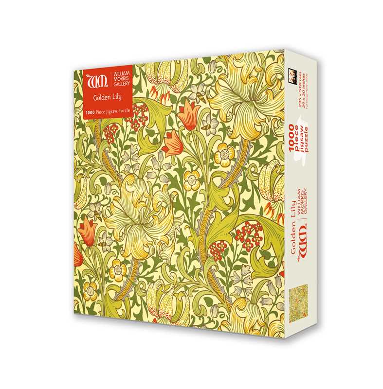 1000 Piece Puzzle - Golden Lily by William Morris Gallery - Perrymans Books & Gifts