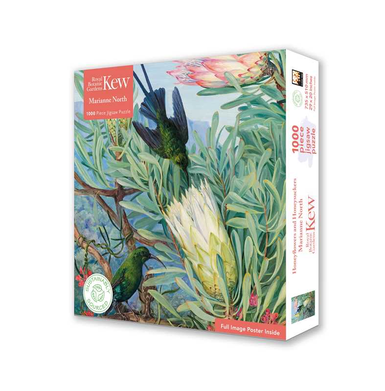 1000 Piece Puzzle - Honeyflowers and Honeysuckers by Marianne North - Perrymans Books & Gifts