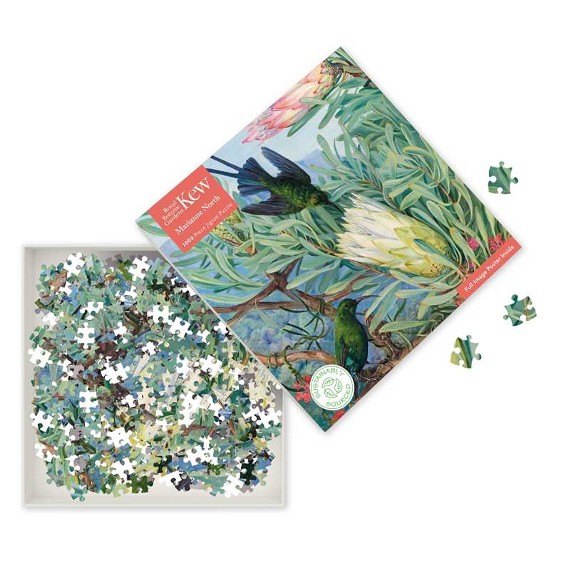 1000 Piece Puzzle - Honeyflowers and Honeysuckers by Marianne North - Perrymans Books & Gifts