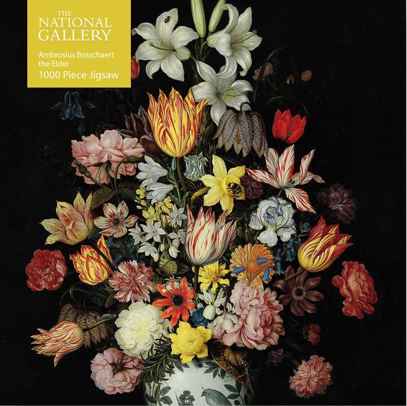 1000 Piece Puzzle National Gallery - A Still Life of Flowers by Bosschaert the Elder - Perrymans Books & Gifts