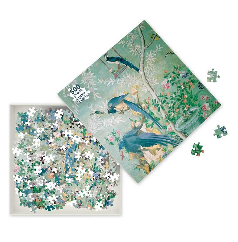 Adult Jigsaw Puzzle - Magpie Jays (500 pieces) by John James Audubon - Perrymans Books & Gifts