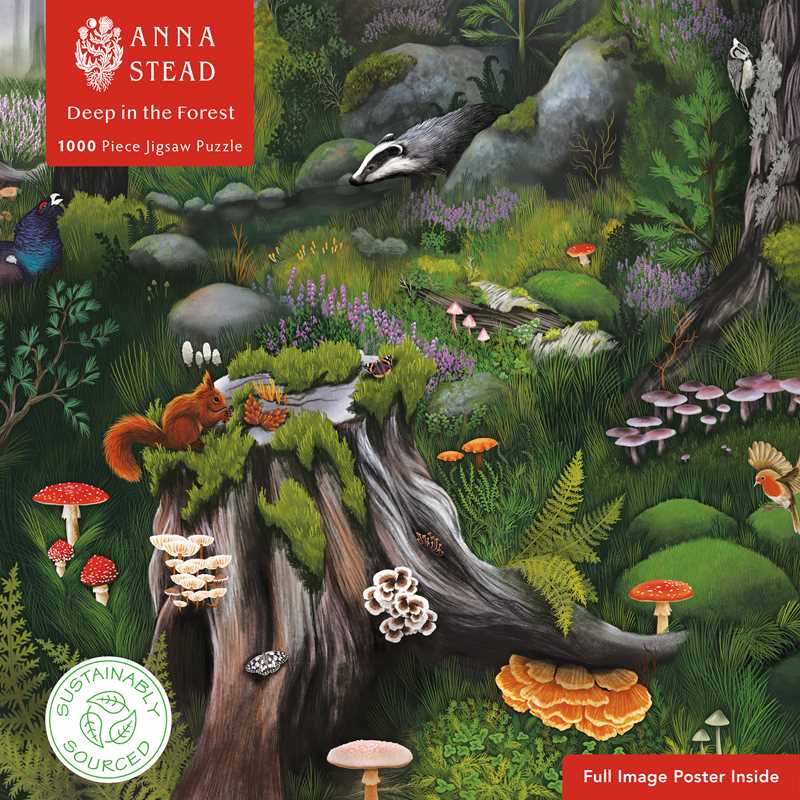 Adult Sustainable Jigsaw Puzzle - Deep in the Forest by Anna Stead - Perrymans Books & Gifts