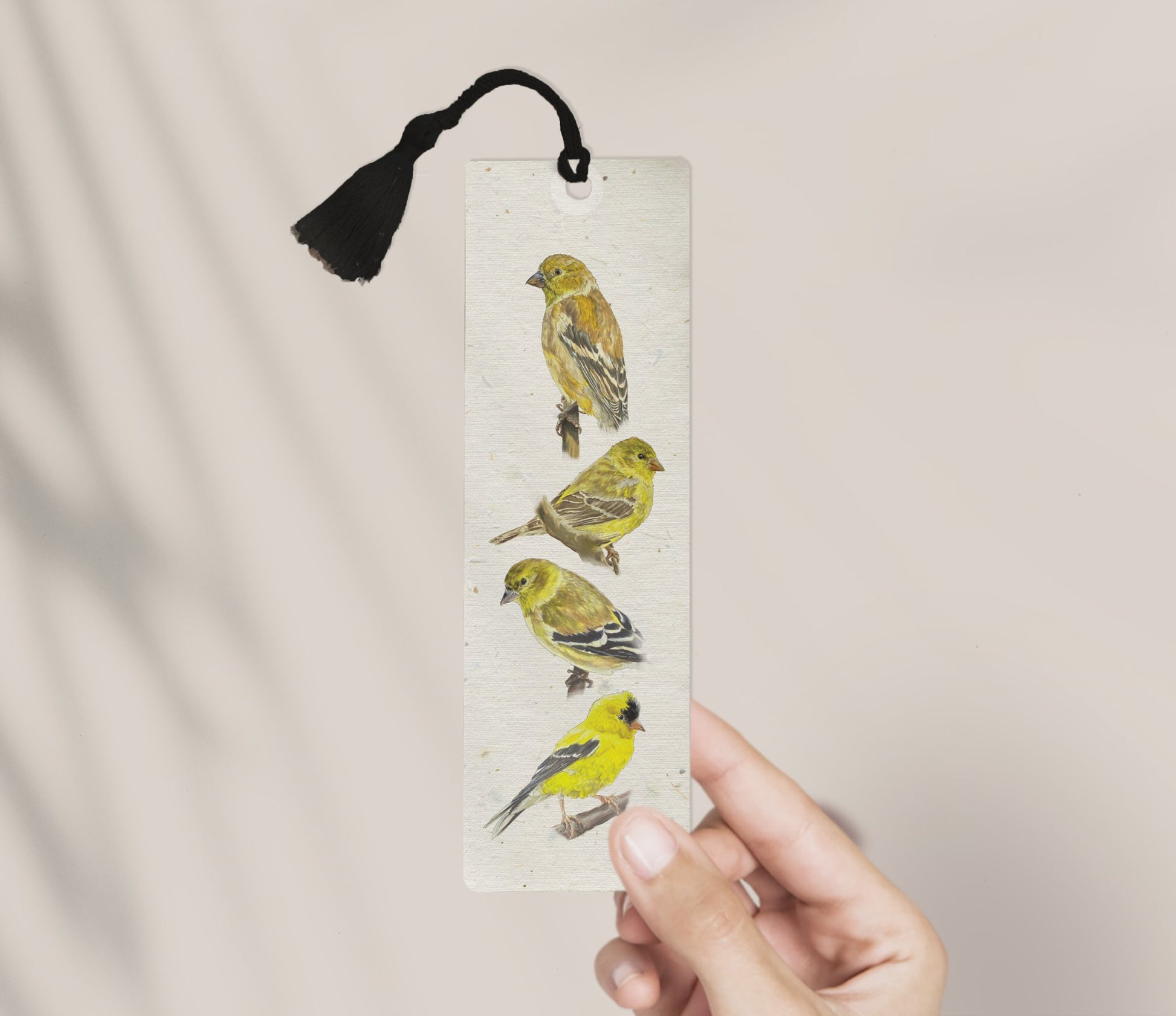 American Goldfinch Bookmark with Tassel - Perrymans Books & Gifts