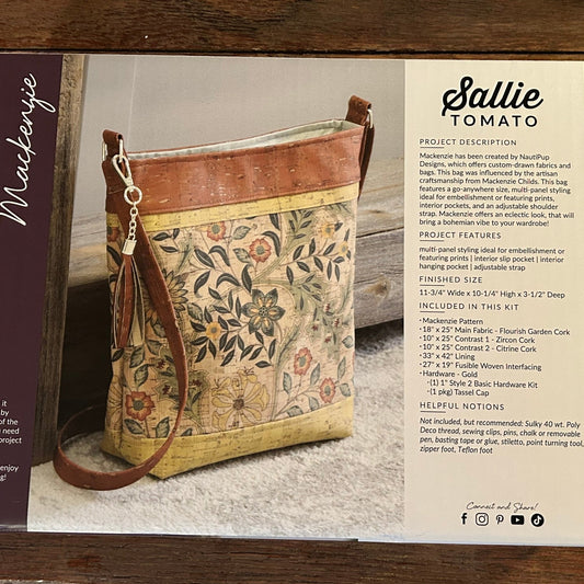 Bag Making Kit - Mackenzie by Sallie Tomato - Perrymans Books & Gifts