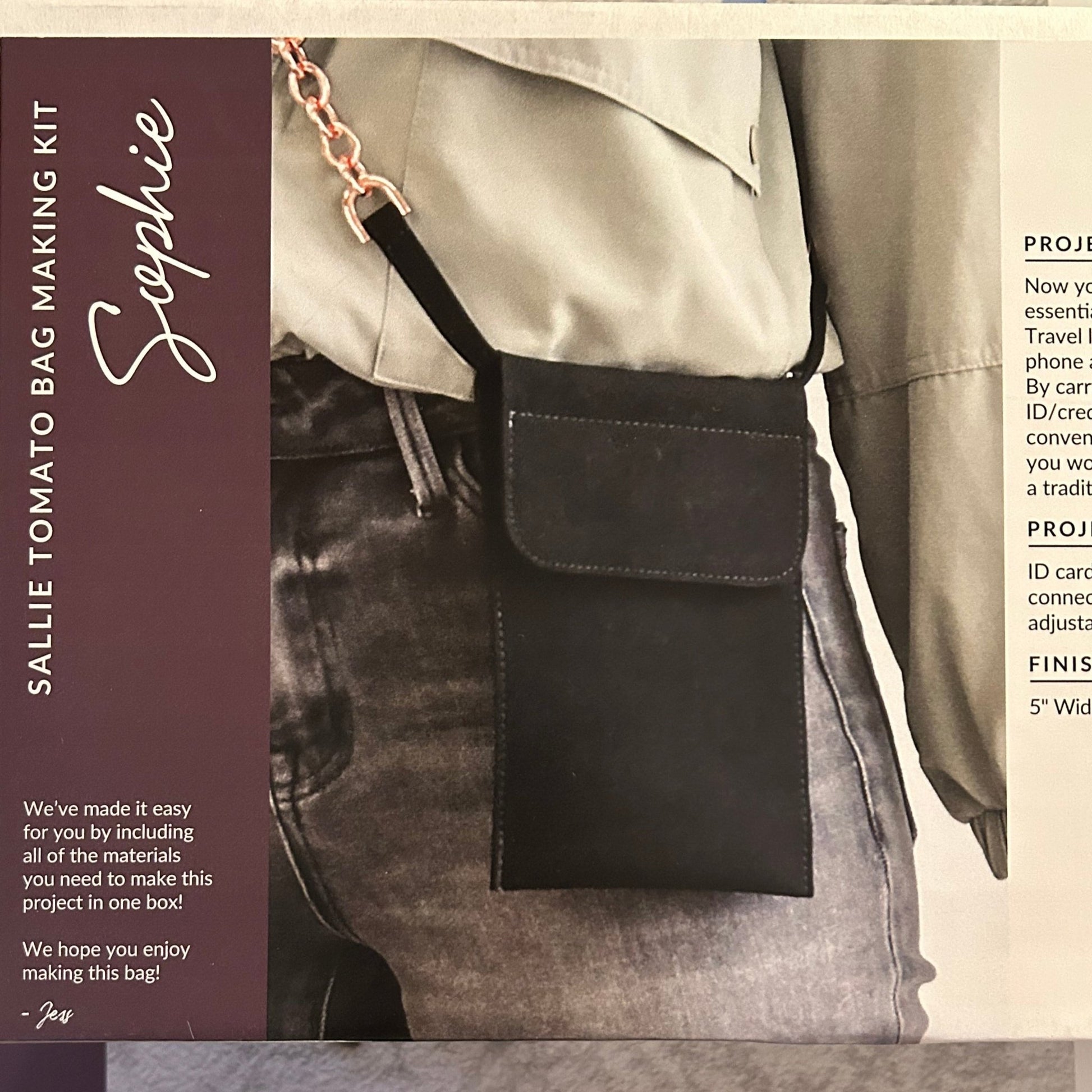 Bag Making Kit - Sophie by Sallie Tomato - Perrymans Books & Gifts