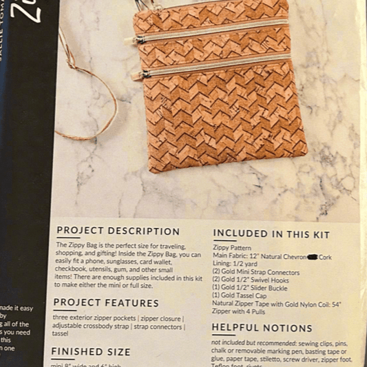 Bag Making Kit - Zippy Bag by Sallie Tomato - Perrymans Books & Gifts