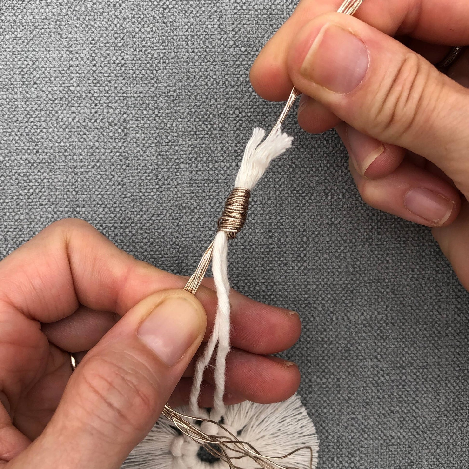 Bergin & Bath - Macramé kit - Christmas Snowflake Decorations - Perrymans Books & Gifts