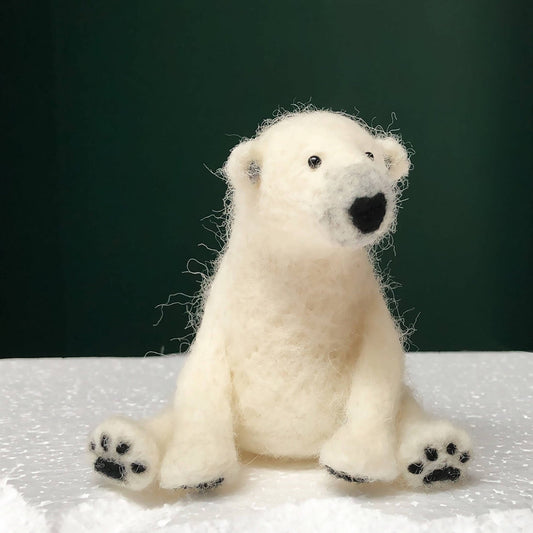 Bergin & Bath - Needle Felting Kit - Polar Bear - make your own polar bear. - Perrymans Books & Gifts