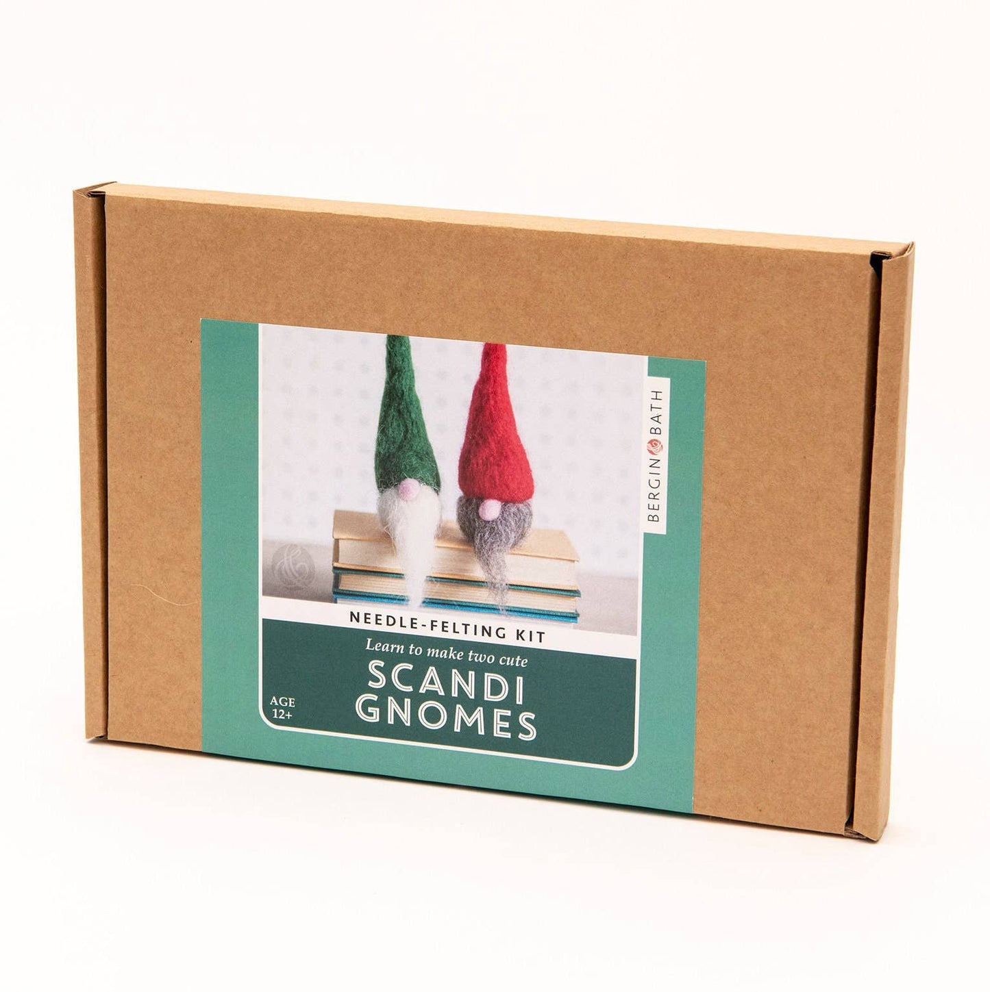 Bergin & Bath - Needle Felting Kit - Scandi Gnomes. A craft kit for adults - Perrymans Books & Gifts