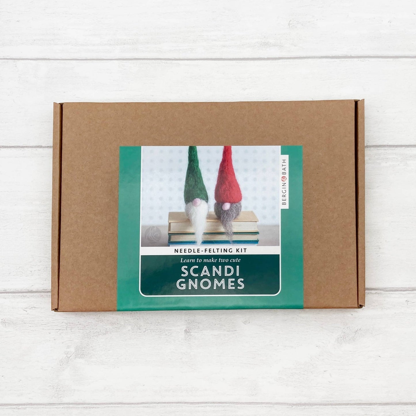 Bergin & Bath - Needle Felting Kit - Scandi Gnomes. A craft kit for adults - Perrymans Books & Gifts