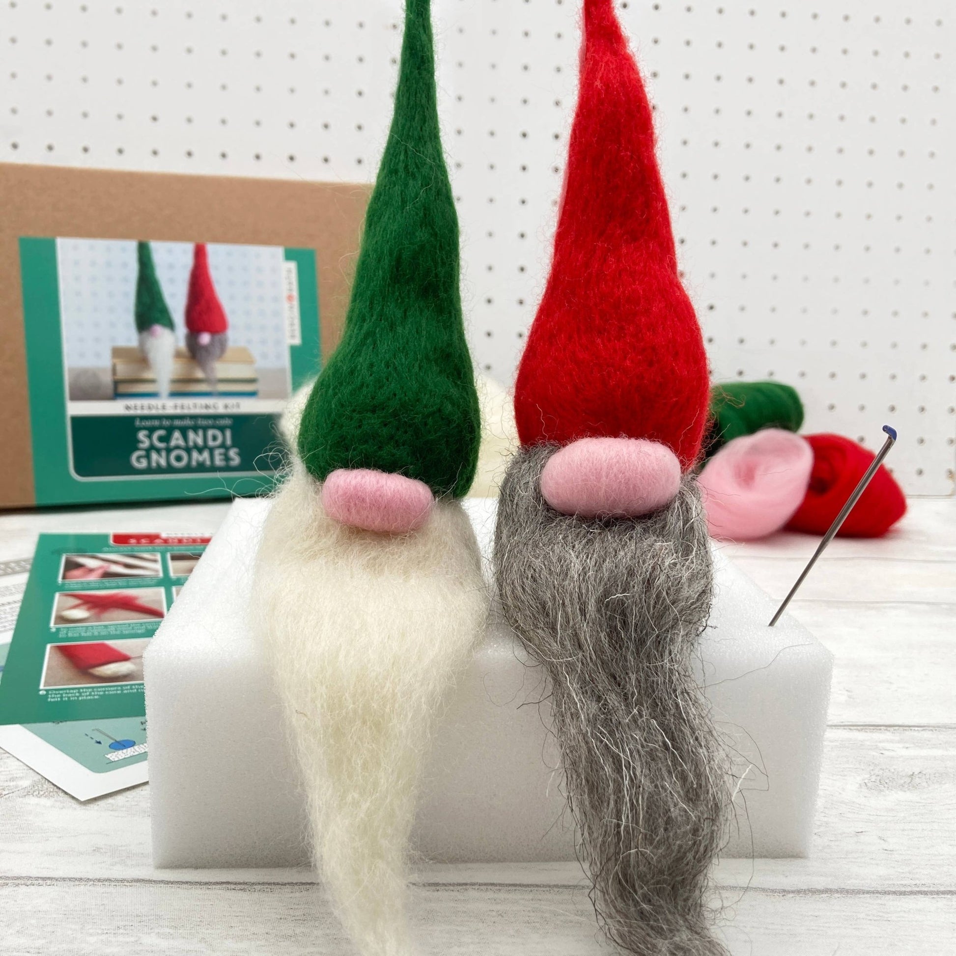 Bergin & Bath - Needle Felting Kit - Scandi Gnomes. A craft kit for adults - Perrymans Books & Gifts