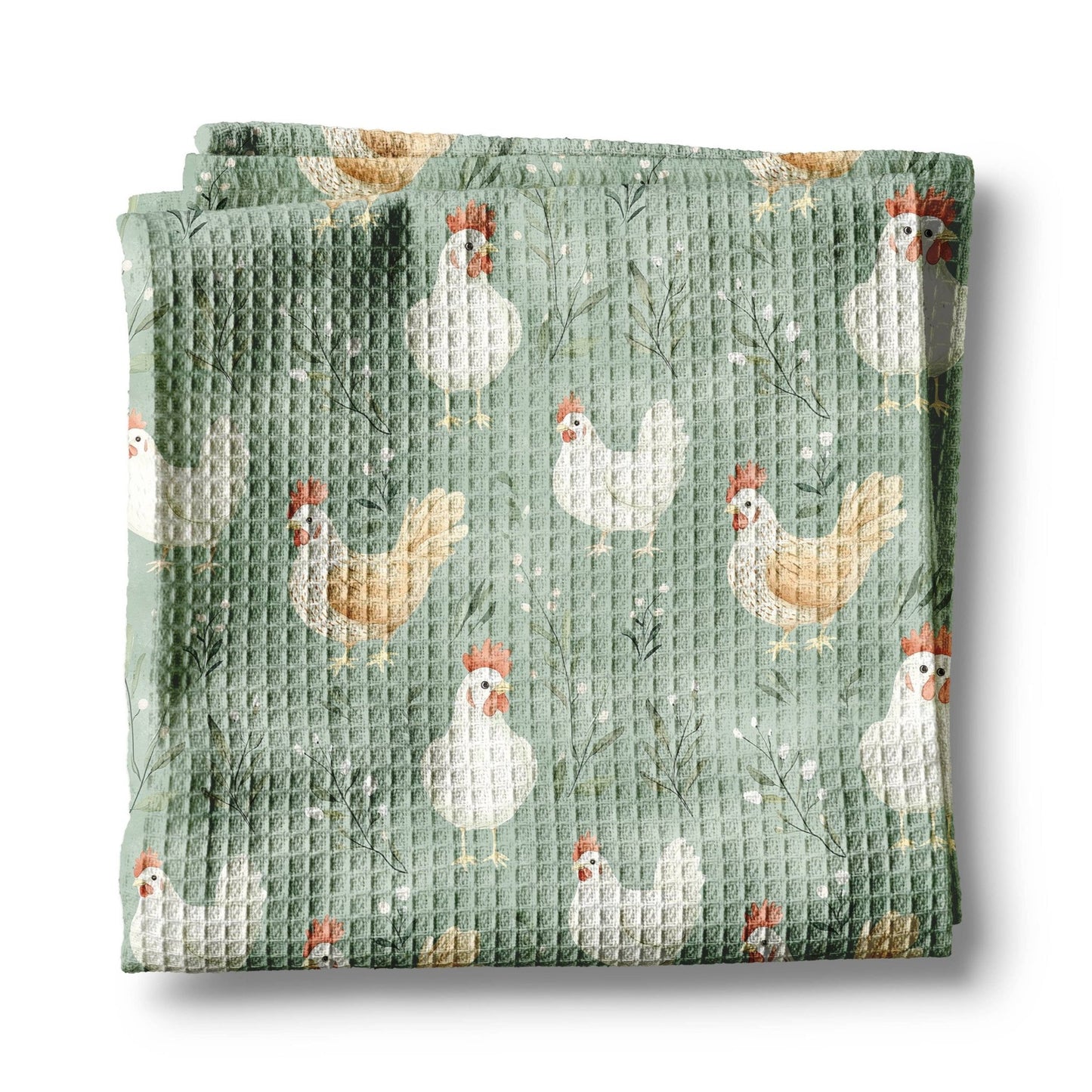 Chicken Collage Farmhouse Coop Homestead Kitchen Towel - Perrymans Books & Gifts