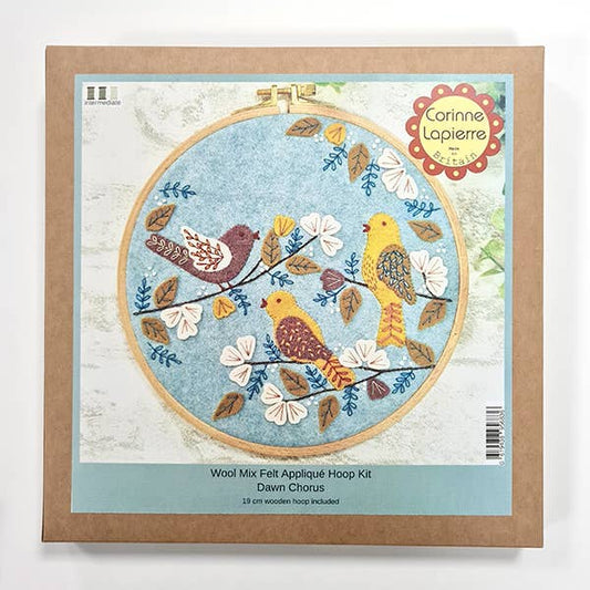Dawn Chorus Appliqué Hoop Craft Kit - Corinne Lapierre - Perrymans Books & Gifts