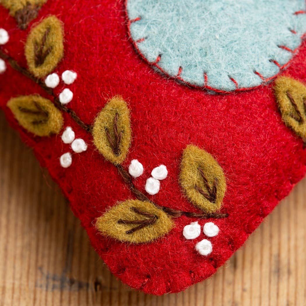 Felt Craft Mini Kit - Folk Birdhouse - Perrymans Books & Gifts