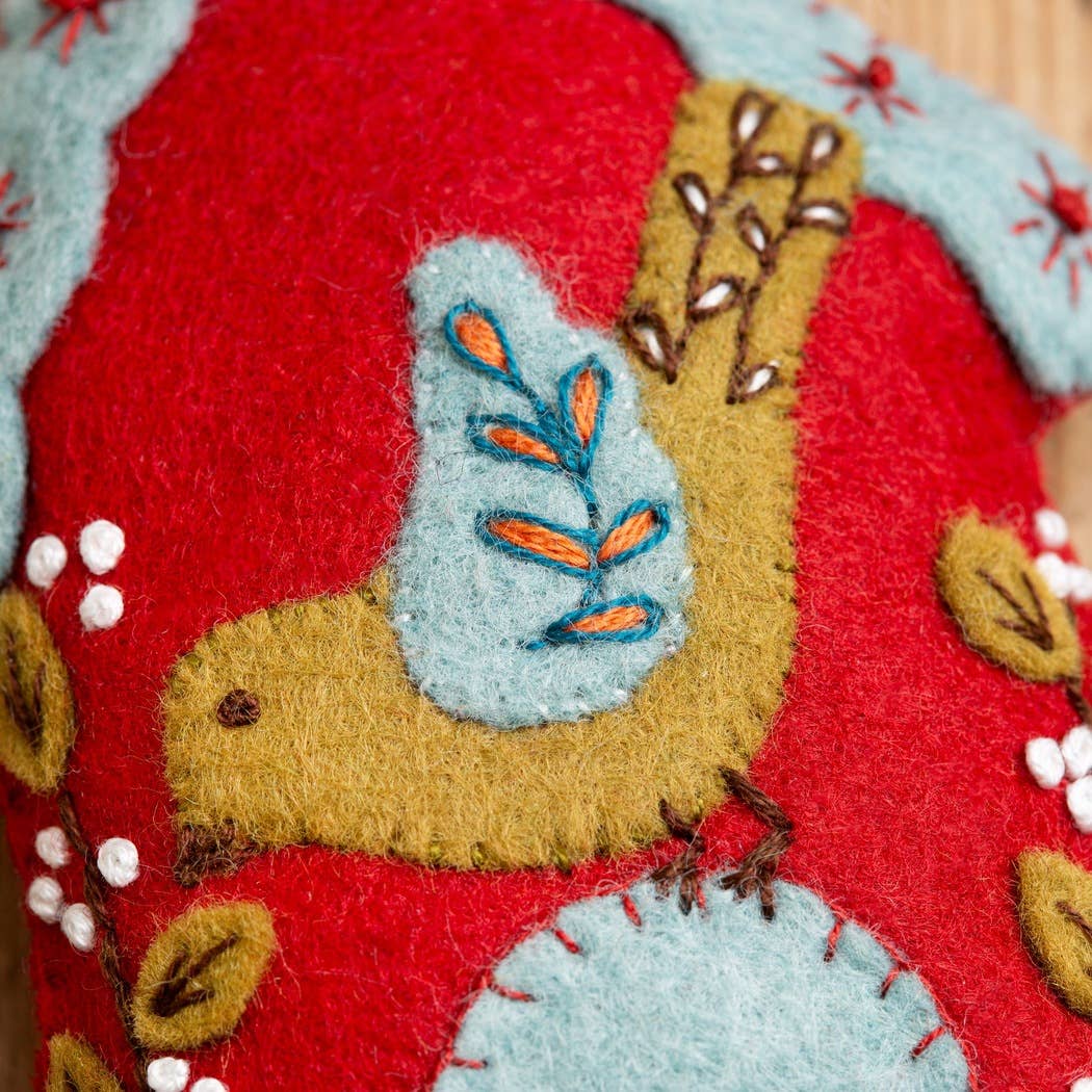 Felt Craft Mini Kit - Folk Birdhouse - Perrymans Books & Gifts