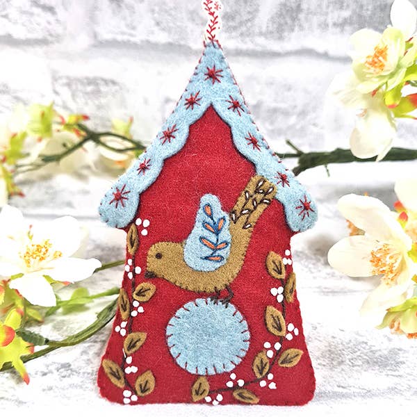 Felt Craft Mini Kit - Folk Birdhouse - Perrymans Books & Gifts