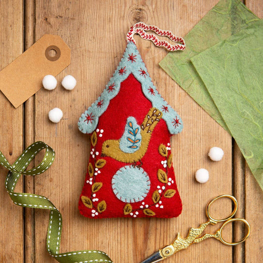Felt Craft Mini Kit - Folk Birdhouse - Perrymans Books & Gifts