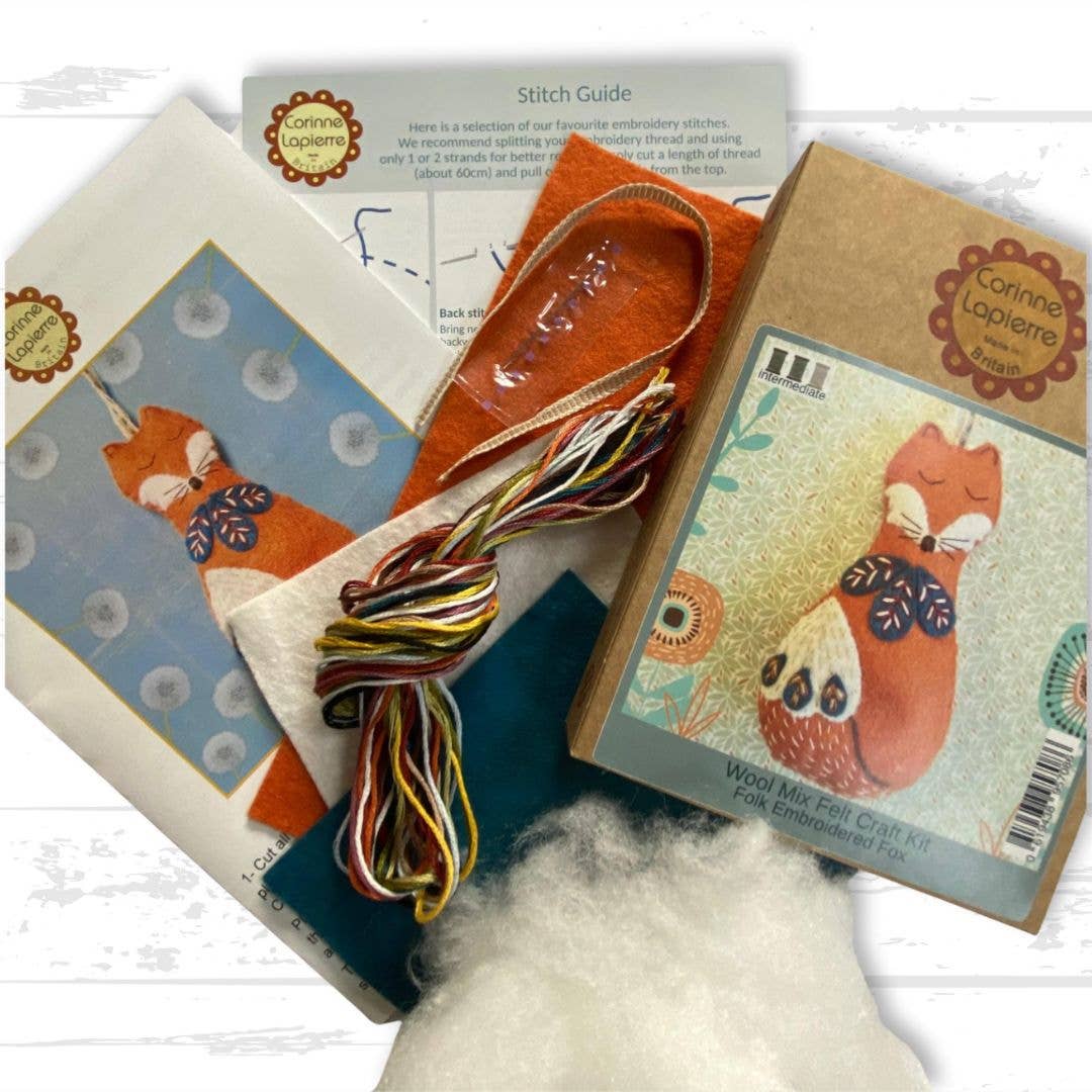 Felt Craft Mini Kit - Folk Fox - Perrymans Books & Gifts