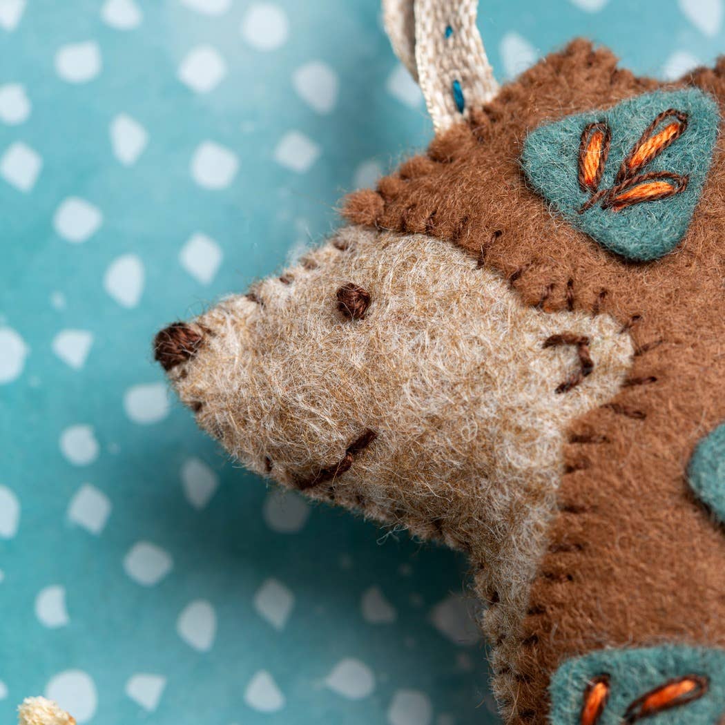 Felt Craft Mini Kit - Folk Hedgehog - Perrymans Books & Gifts