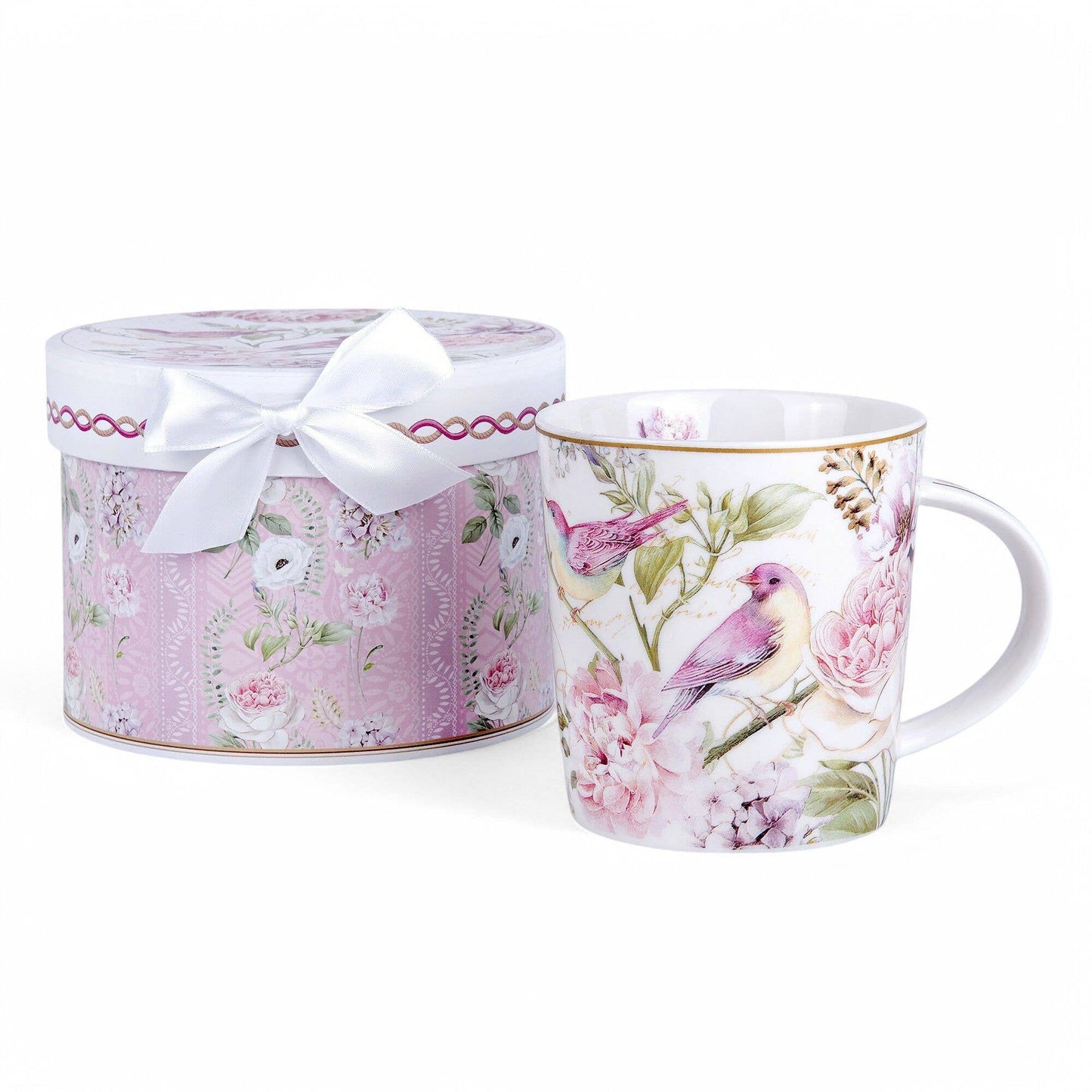 Garden Birds Porcelain Mug in Gift Box - Perrymans Books & Gifts