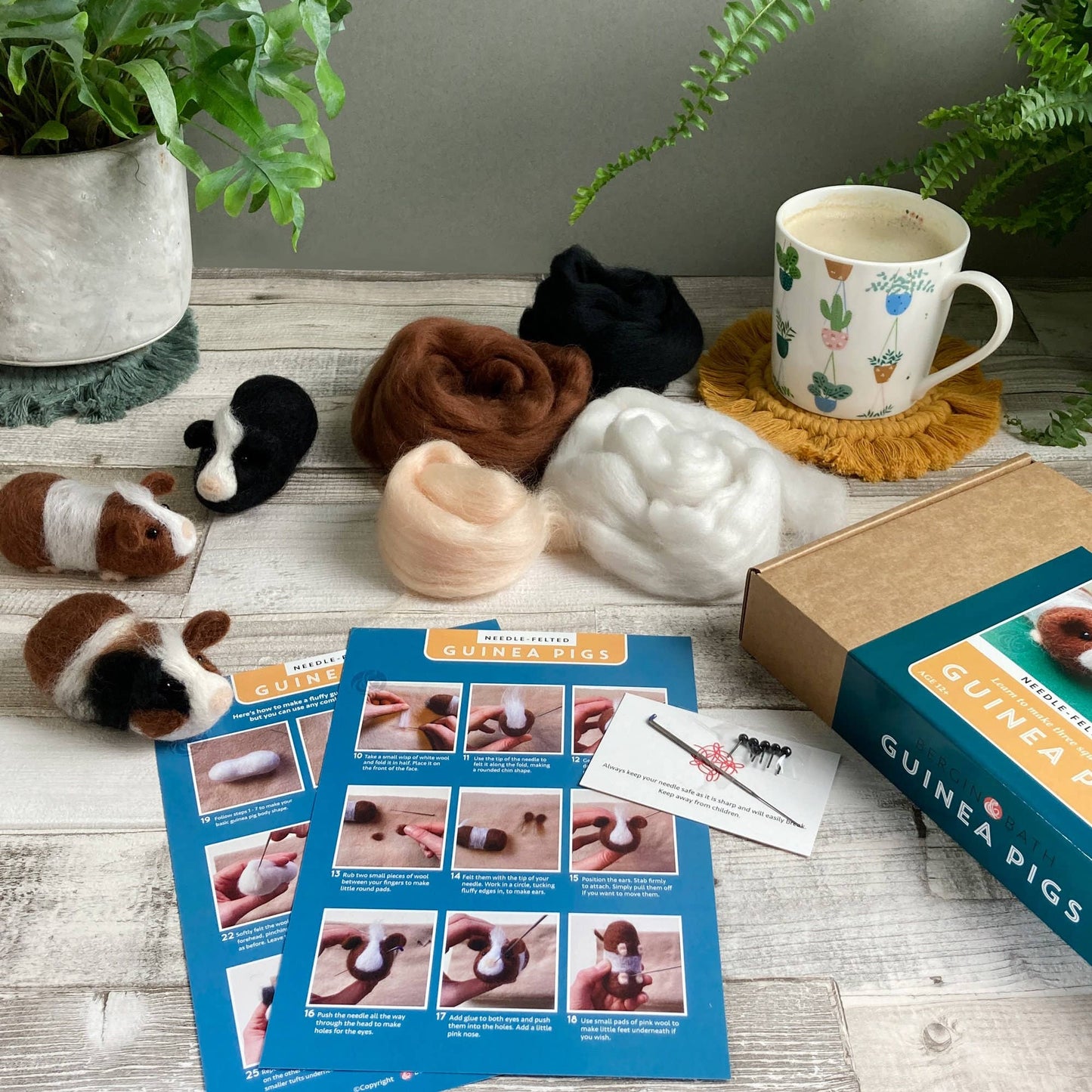 Guinea Pigs Needle Felting Kit - Perrymans Books & Gifts