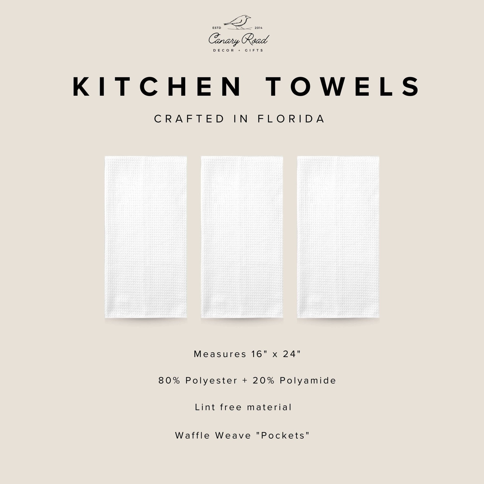 Lemons with Gingham Wreath Kitchen Towel - Perrymans Books & Gifts