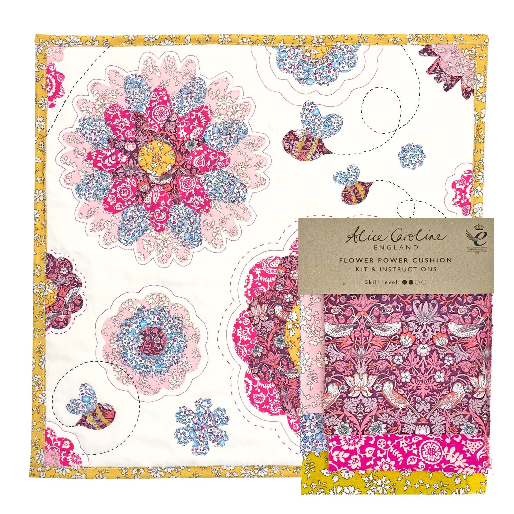 Liberty Tana Lawn® Fabric Flower Power Cushion Kit - Perrymans Books & Gifts