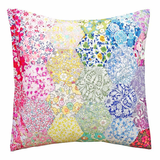 Liberty Tana Lawn® Fabric Rainbow EPP Hexagon Pillow Kit - Perrymans Books & Gifts