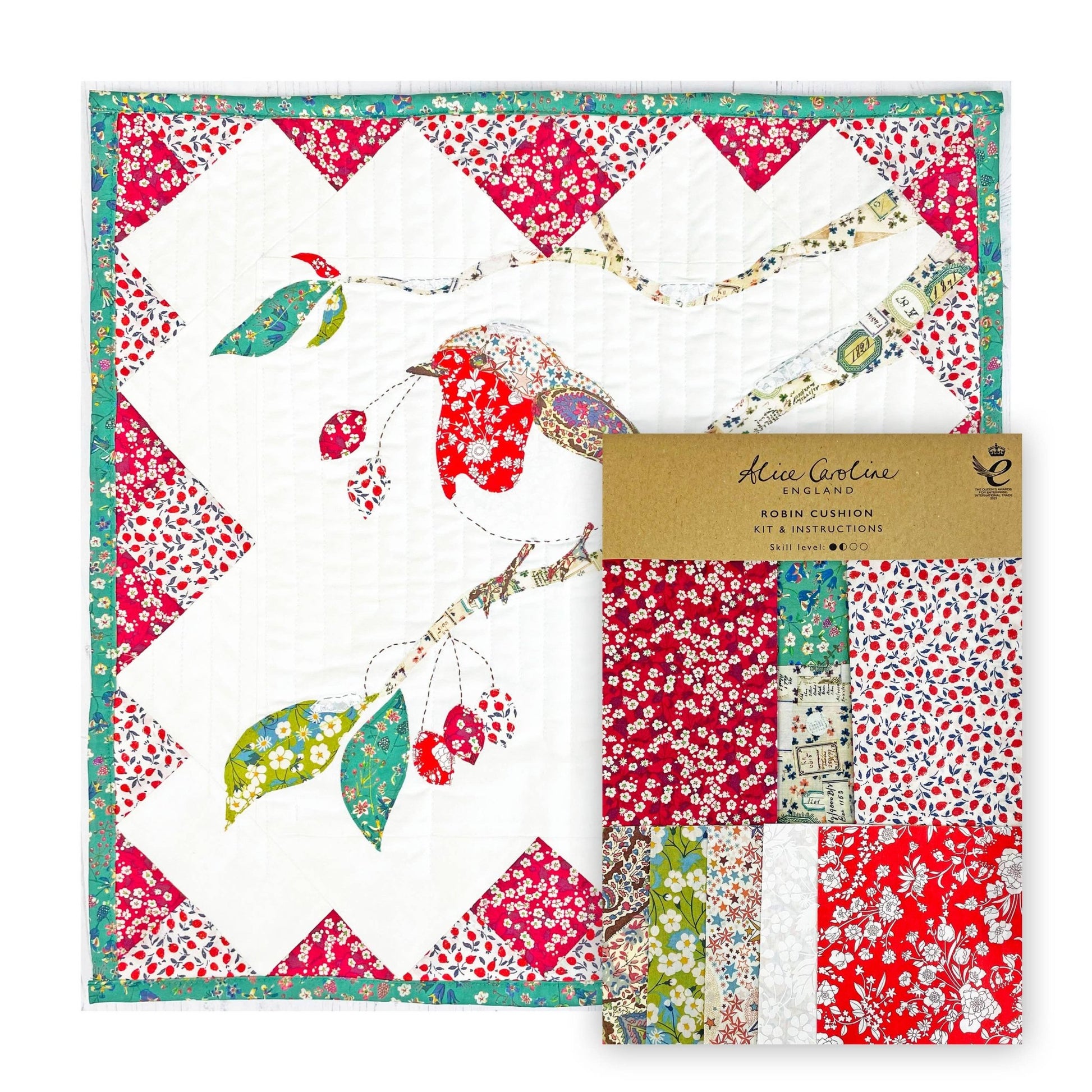 Liberty Tana Lawn® Fabric Robin Pillow Kit - Perrymans Books & Gifts