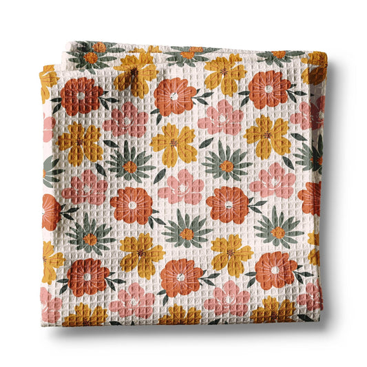 Modern Fall Floral Kitchen Towel - Perrymans Books & Gifts