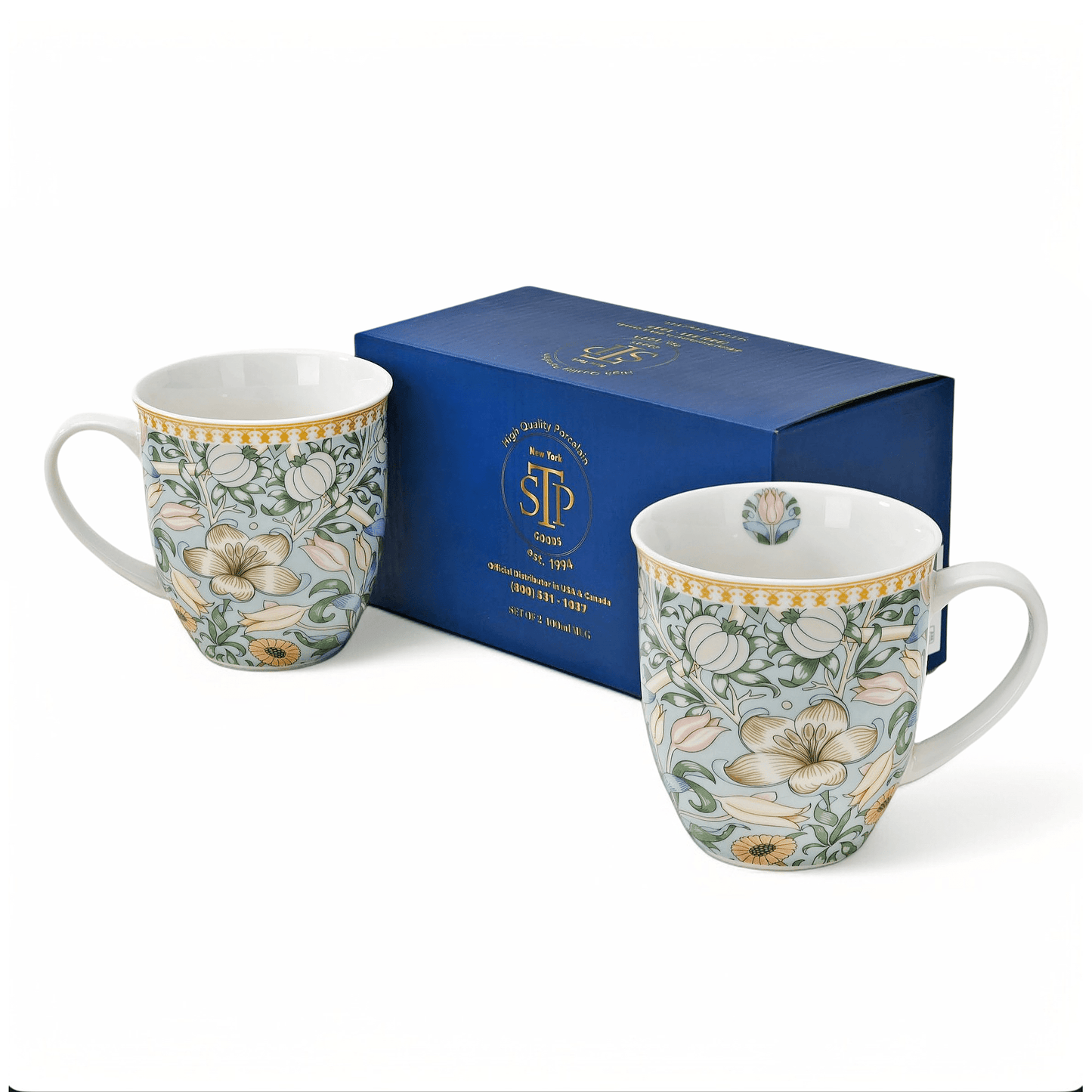 Morris Garden Porcelain Mug Set of 2 - Perrymans Books & Gifts