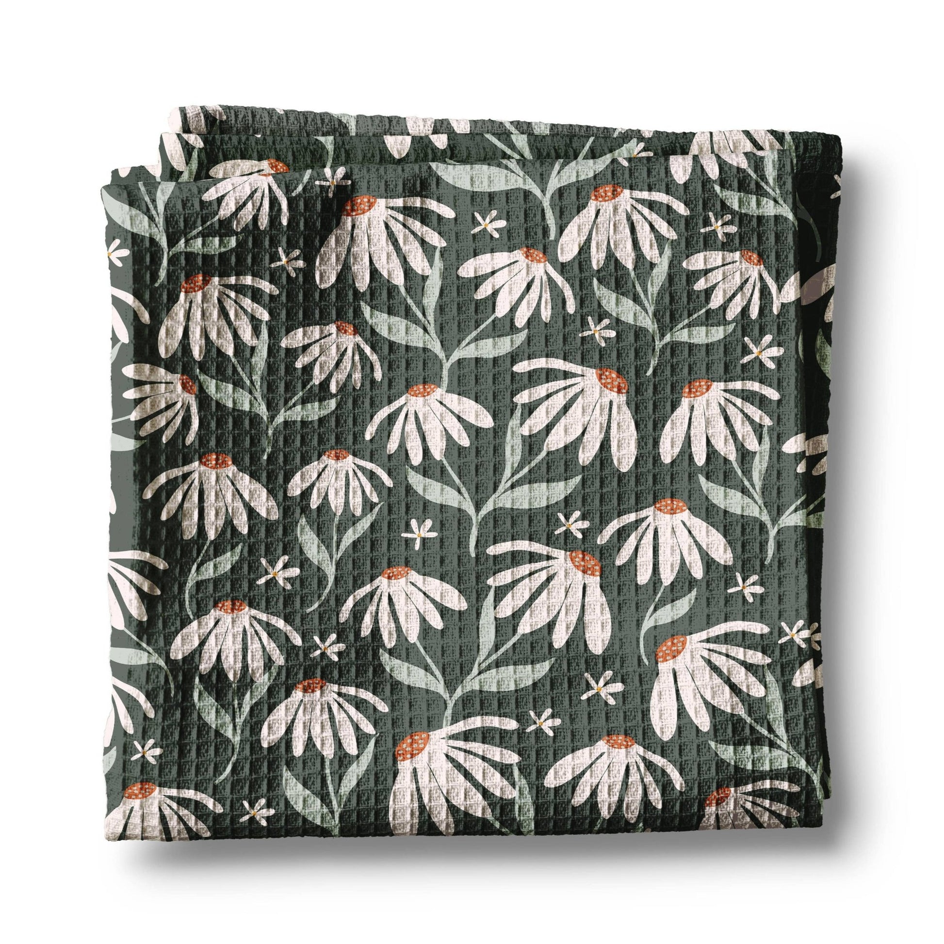 Neutral Boho Fall Daisy Kitchen Towel - Perrymans Books & Gifts