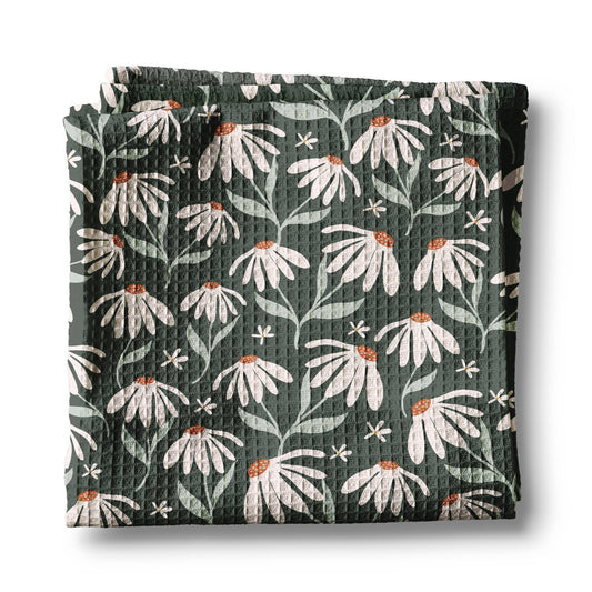 Neutral Boho Fall Daisy Kitchen Towel - Perrymans Books & Gifts